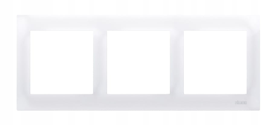 Simon 54 ramka potrójna biała do karton-gipsu 01